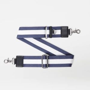 MZ Wallace Dawn/white Adjustable Webbing Strap - Blue